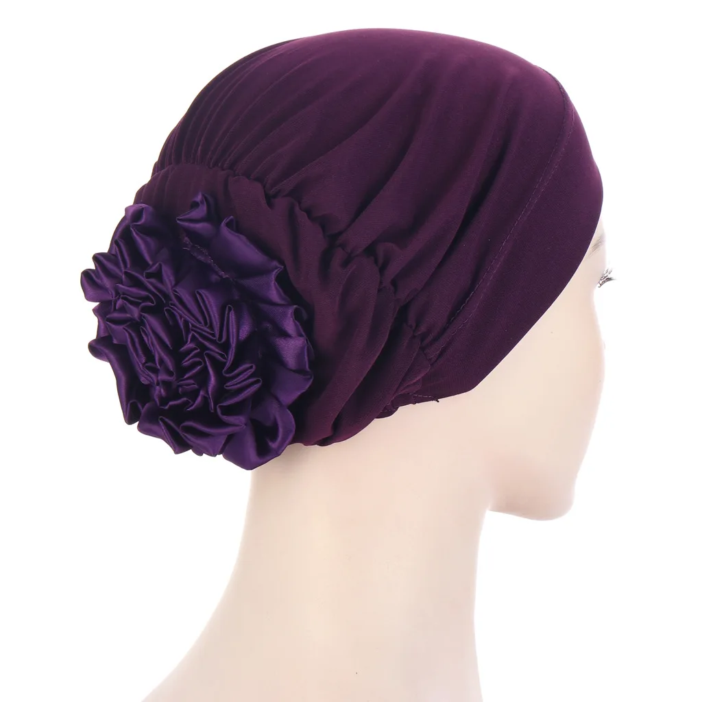 

New Muslim Fashion Women's Hijabs Muslim Headscarf Pile Heap Cap Women Soft Comfortable Hijab Caps Islamic Chemotherapy Hat