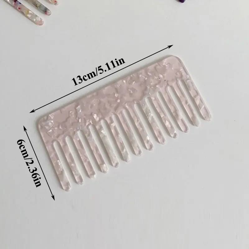 Big Teeth Simple Portable Comb Anti-static Tortoiseshell Hair Comb Colorful Hairdressing Hair Brush Girls Hair Styling Tool
Big Teeth Simple Portable Comb Anti-static Tortoiseshell Hair Comb Colorful Hairdressing Hair Brush Girls Hair Styling Tool