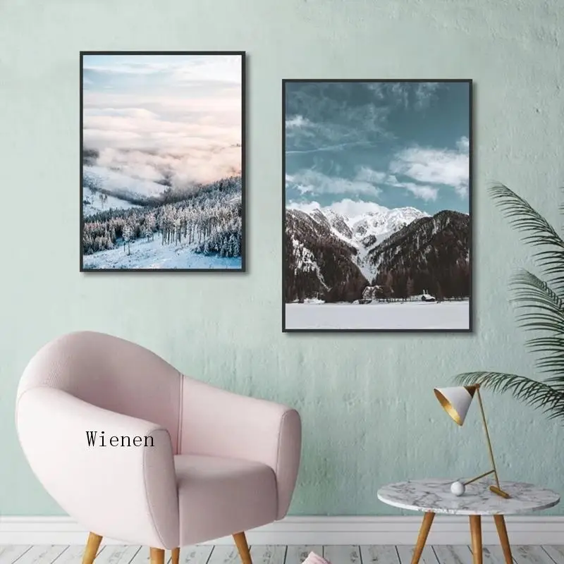 Winter Snow Mountain Landscape Canvas Painting Nordic Decor Poster and Prints Wall Art Picture for Living Room Home Decor
Winter Snow Mountain Landscape Canvas Painting Nordic Decor Poster and Prints Wall Art Picture for Living Room Home Decor