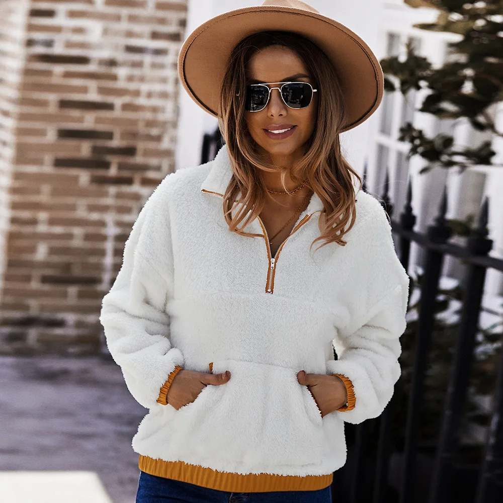 New Style High Quality Hot Sale Ladies Factory Price Winter Women's Clothing Jackets Plush Sweater Women
New Style High Quality Hot Sale Ladies Factory Price Winter Women's Clothing Jackets Plush Sweater Women