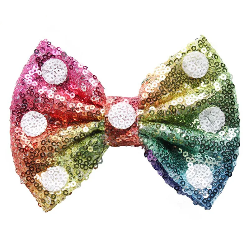 10pcs/lot 4'' Cute Sequin Bow Rainbow Reversible Sequin Hair Bow Birthday Party Gift DIY Hair Accessoires
10pcs/lot 4'' Cute Sequin Bow Rainbow Reversible Sequin Hair Bow Birthday Party Gift DIY Hair Accessoires