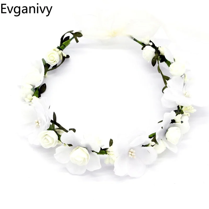 Ladies Flower Garland Headgear Hair Loop Seaside Holiday Headband Photography Bride Bridesmaid Accessories Head Ribbon Hairbands
Ladies Flower Garland Headgear Hair Loop Seaside Holiday Headband Photography Bride Bridesmaid Accessories Head Ribbon Hairbands