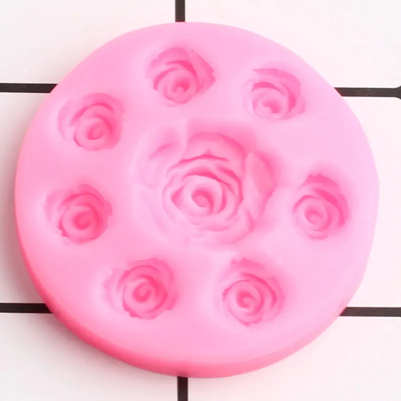 

Rose Flower Silicone Molds Chocolate Fondant Mold DIY Wedding Cake Decorating Tools Cupcake Topper Candy Polymer Clay Moulds