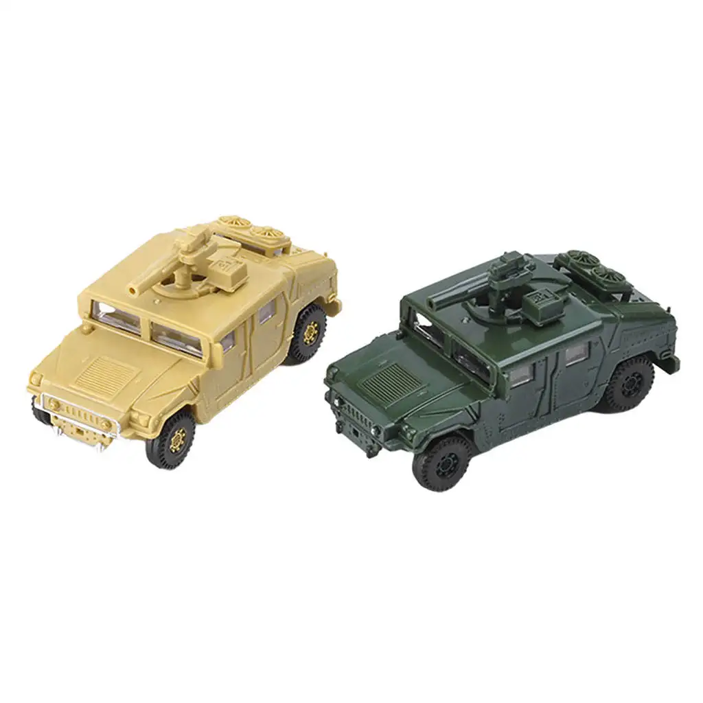 Набор из 2 предметов, 1:72 американские наборы Humvee, миниатюрные Ландшафтные украшения для детей, подарки 
Набор из 2 предметов, 1:72 американские наборы Humvee, миниатюрные Ландшафтные украшения для детей, подарки