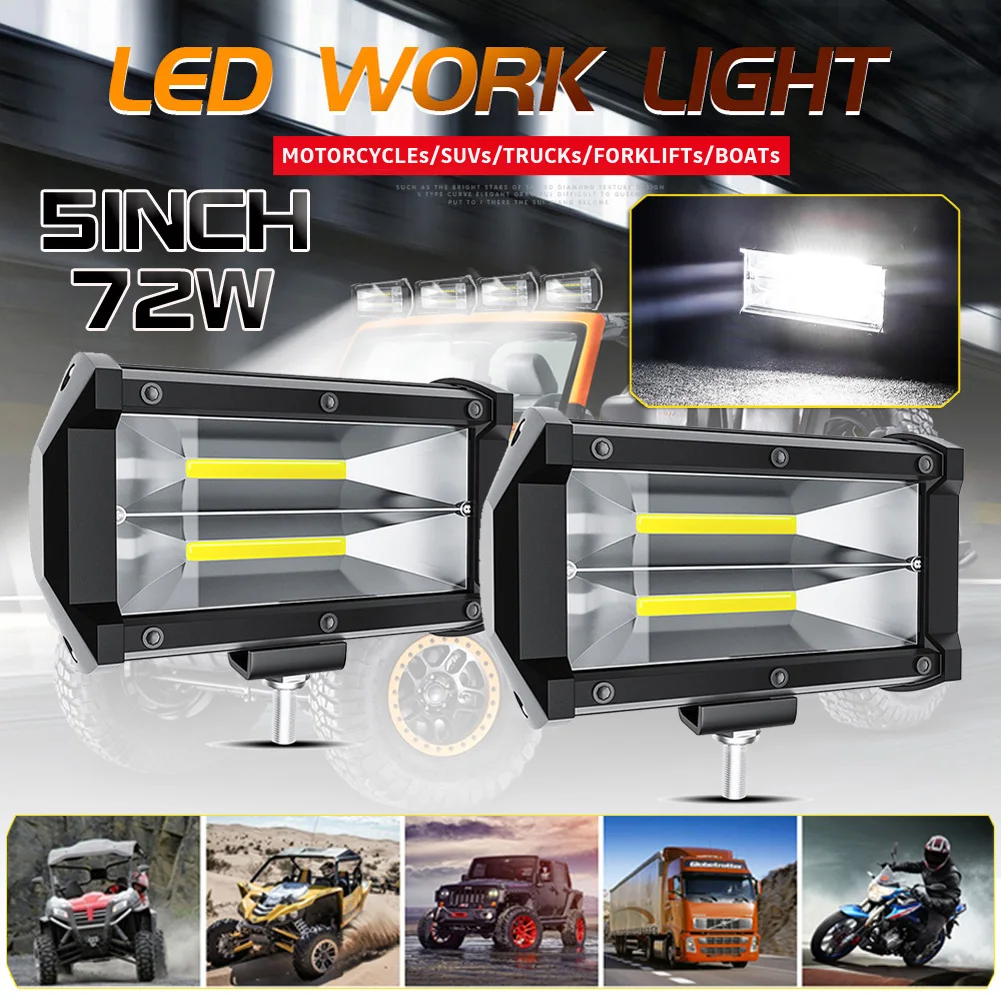 Car Light 2 Pcs LED Car Work Light 12V 24V 72W Work Fog Lamp For Offroad Suv Truck Fire Truck Agricultural Vehicle Searchlight
Car Light 2 Pcs LED Car Work Light 12V 24V 72W Work Fog Lamp For Offroad Suv Truck Fire Truck Agricultural Vehicle Searchlight