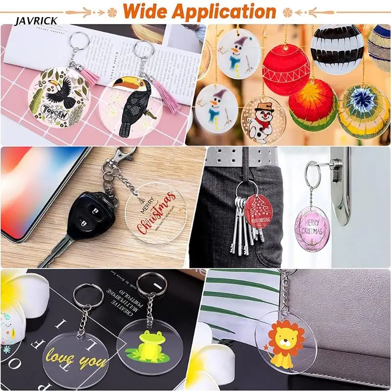 Acrylic Keychain Blanks Set Key Rings with Chain Perfect for DIY Keepsake
Acrylic Keychain Blanks Set Key Rings with Chain Perfect for DIY Keepsake