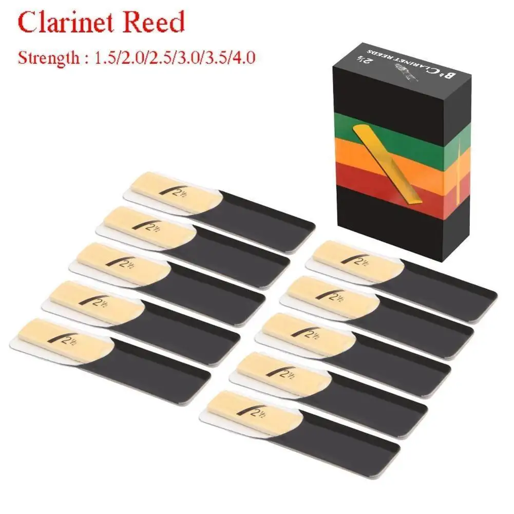 10pcs Clarinet Reed Set 1.5, 2.0, 2.5, 3.0, 3.5, 4.0 Saxophone Reeds Reed Instrument Parts For Saxophone Music Instrument Tool
10pcs Clarinet Reed Set 1.5, 2.0, 2.5, 3.0, 3.5, 4.0 Saxophone Reeds Reed Instrument Parts For Saxophone Music Instrument Tool