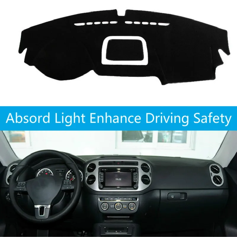 Car Dashboard Cover Mat Dashmat Pad Anti-UV Sun Shade Instrument Panel Carpet Accessories For Volkswagen VW Tiguan 2009-2015 
Car Dashboard Cover Mat Dashmat Pad Anti-UV Sun Shade Instrument Panel Carpet Accessories For Volkswagen VW Tiguan 2009-2015
