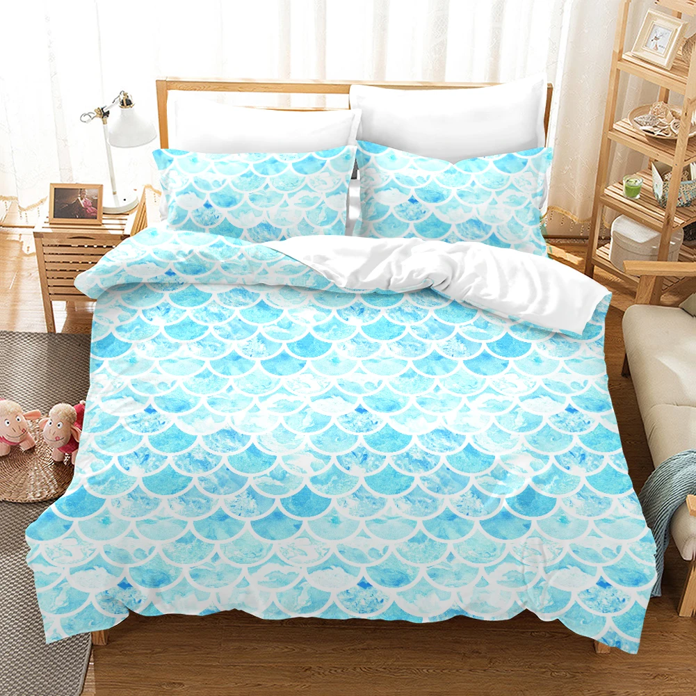 2/3Pcs Fish Scales Bedding Set Colorful Mermaid Scale Bedding Quilt Cover with Pillowcase Queen Kids Girls Dropship
2/3Pcs Fish Scales Bedding Set Colorful Mermaid Scale Bedding Quilt Cover with Pillowcase Queen Kids Girls Dropship