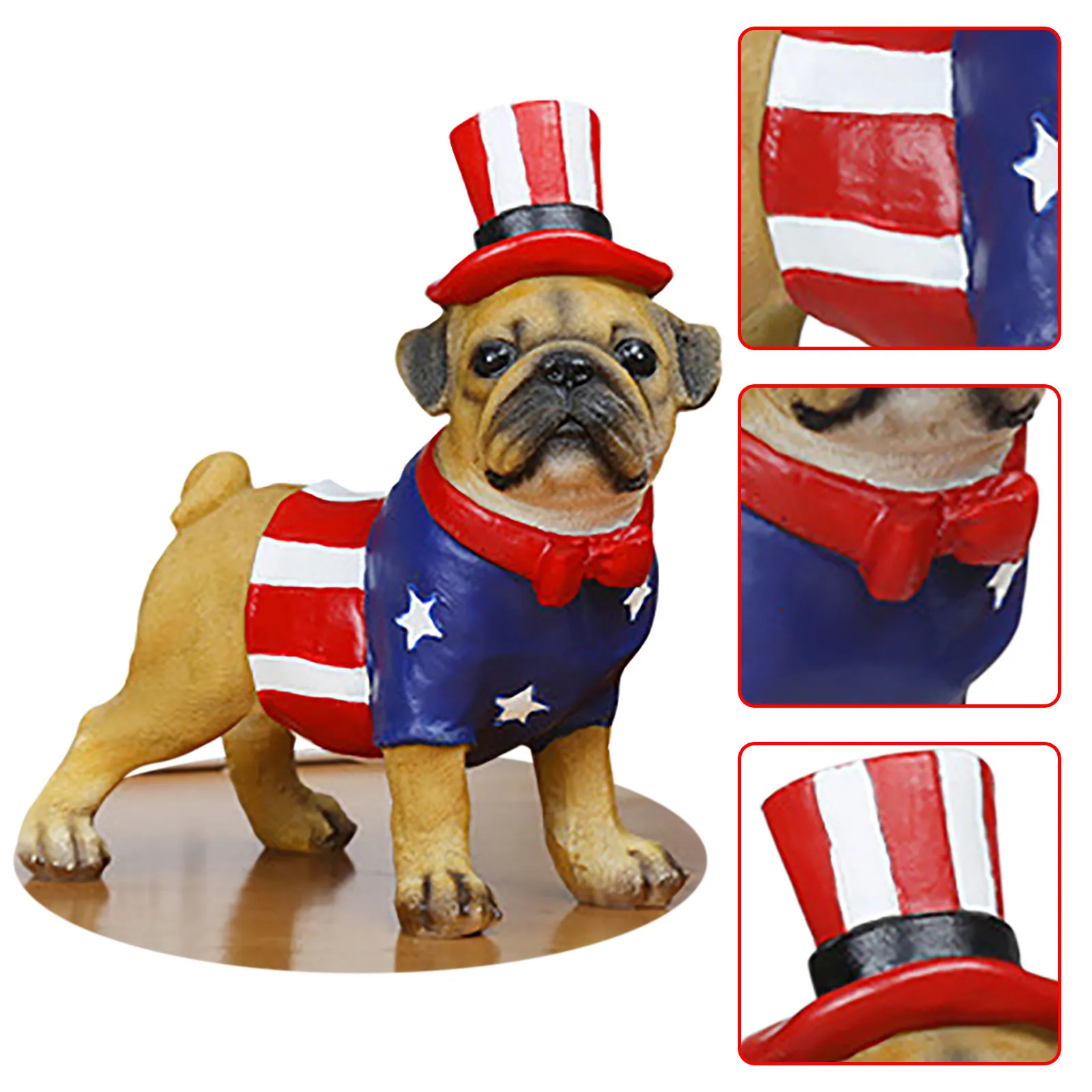 Independence Day Animal Decoration Desktop Office Resin Crafts Simulation Puppy Statue Sculpture Gift Dog Home Decoration
Independence Day Animal Decoration Desktop Office Resin Crafts Simulation Puppy Statue Sculpture Gift Dog Home Decoration