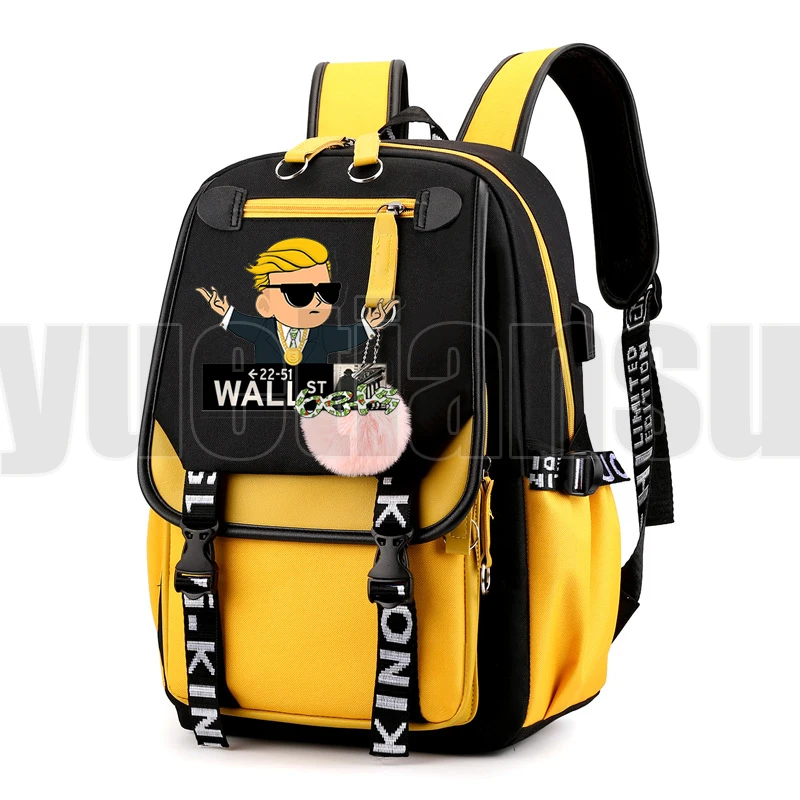 Hip Hop WallStreetBets Schoolbag Cartoon Sac A Dos Gamestop Kawaii Backpack Women Softback Bookbag Zipper Laptop WSB Back Pack
Hip Hop WallStreetBets Schoolbag Cartoon Sac A Dos Gamestop Kawaii Backpack Women Softback Bookbag Zipper Laptop WSB Back Pack