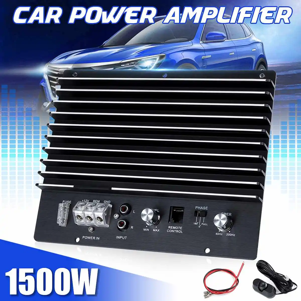 1500W 12V Car Audio Power Amplifier Subwoofer Powerful Bass Car Amplifier Board DIY Amp Board for Auto Car Player
1500W 12V Car Audio Power Amplifier Subwoofer Powerful Bass Car Amplifier Board DIY Amp Board for Auto Car Player
