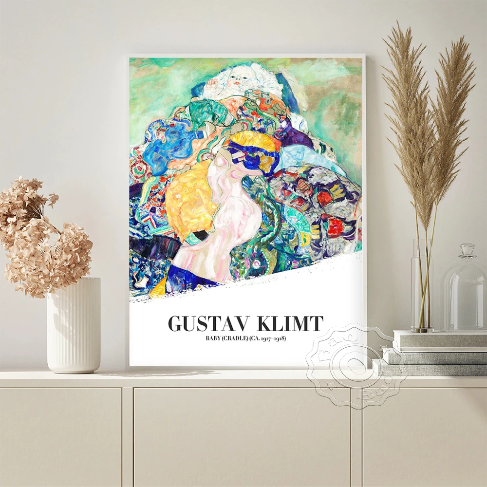 Gustav Klimt Symbolism Exhibition Museum Poster Baby Cradle Vintage Art Prints Wall Stickers Retro Canvas Painting Home Decor
Gustav Klimt Symbolism Exhibition Museum Poster Baby Cradle Vintage Art Prints Wall Stickers Retro Canvas Painting Home Decor