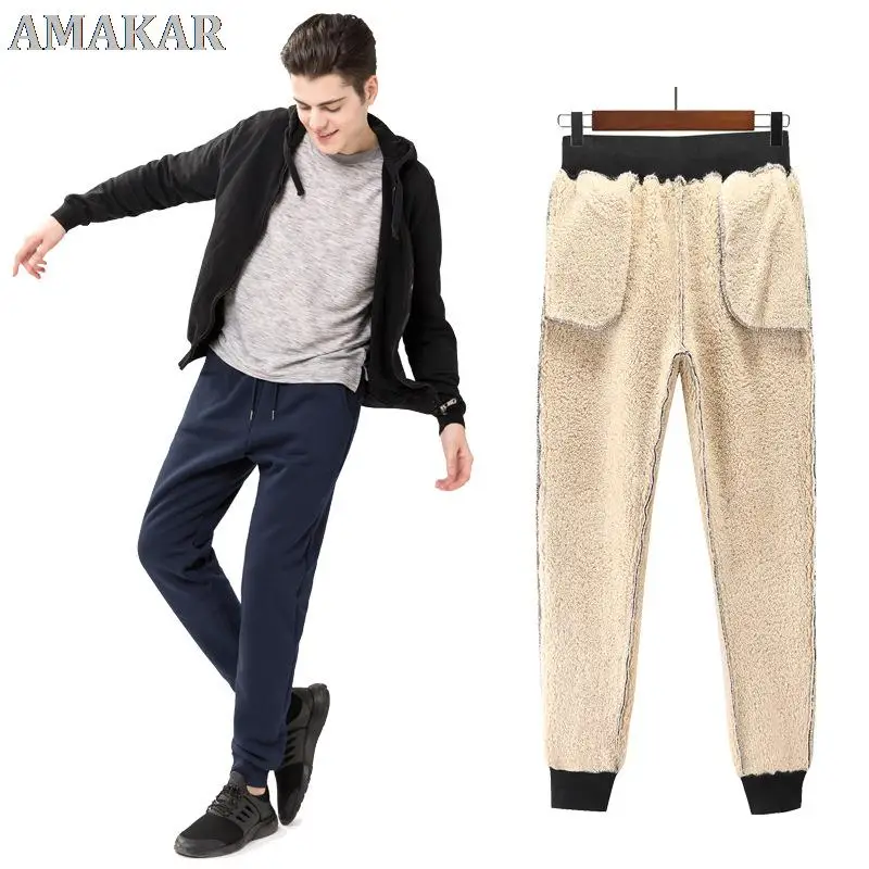 Winter Mens Thicken Sherpa Warm Fleece lined Casual Sport Pants Joggers Trousers 
Winter Mens Thicken Sherpa Warm Fleece lined Casual Sport Pants Joggers Trousers