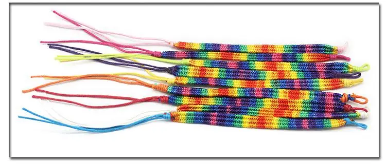 10piece/lot Hand-woven Bracelets Rainbow Multicolor Unisex Bracelet Friendship Bracelet Gifts For Women Exotic Bracelets Knotted
10piece/lot Hand-woven Bracelets Rainbow Multicolor Unisex Bracelet Friendship Bracelet Gifts For Women Exotic Bracelets Knotted