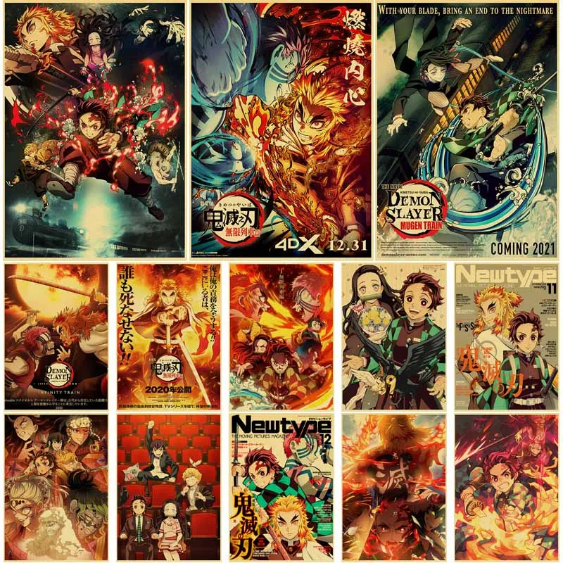 Japanese Comic Movie Demon Slayer Mugen Train Anime Posters Kimetsu No Yaiba : Mugen Ressha-hen Home Room Wall Art Decor Gift
Japanese Comic Movie Demon Slayer Mugen Train Anime Posters Kimetsu No Yaiba : Mugen Ressha-hen Home Room Wall Art Decor Gift