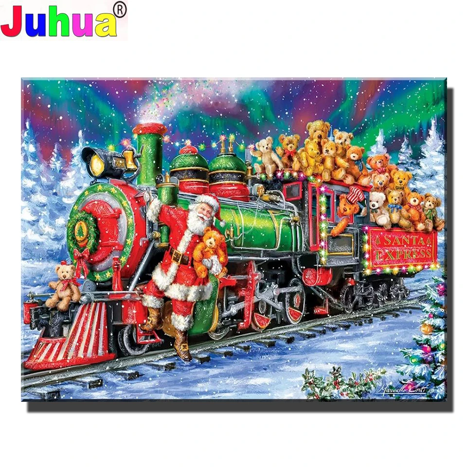 Рождественская сцена Diy алмазная живопись полная квадратная круглая вышивка распродажа настенное Искусство Ручная работа подарок Санта-Кл...
Рождественская сцена Diy алмазная живопись полная квадратная круглая вышивка распродажа настенное Искусство Ручная работа подарок Санта-Кл...