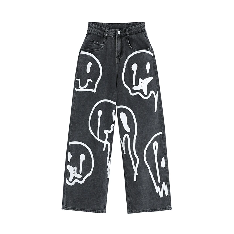 Spring Fashion Ins Street Hip-hop 2021 New Printing Wash Jeans Loose Casual Denim Wide Leg Black Pants Tide Woman Long Trousers
Spring Fashion Ins Street Hip-hop 2021 New Printing Wash Jeans Loose Casual Denim Wide Leg Black Pants Tide Woman Long Trousers