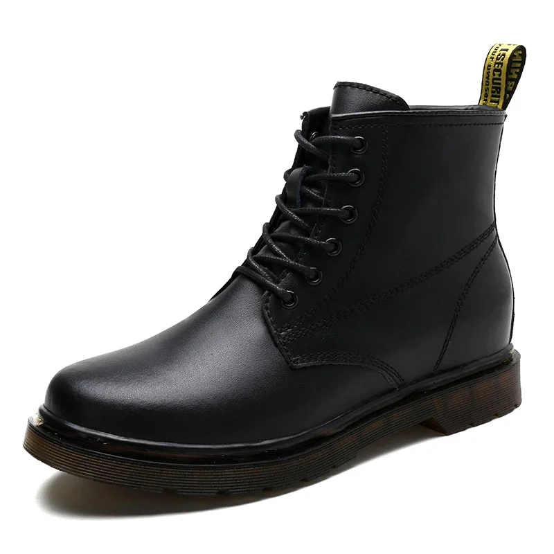 Autumn Winter Martin Boots Men's Inner Heightening Men's Elevator Shoes 10cm Plus Velvet High-top Snow Boots Motorcycle Boots
Autumn Winter Martin Boots Men's Inner Heightening Men's Elevator Shoes 10cm Plus Velvet High-top Snow Boots Motorcycle Boots