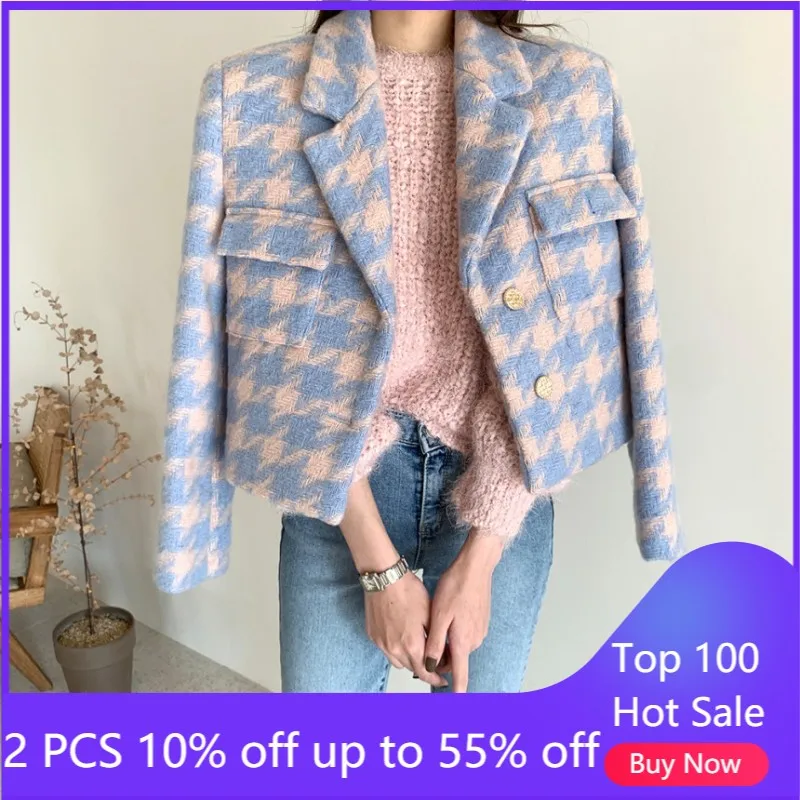 coats for women 2021 autumn winter plaid elegant long sleeve french style thick short jackets female clothing 9935#
coats for women 2021 autumn winter plaid elegant long sleeve french style thick short jackets female clothing 9935#