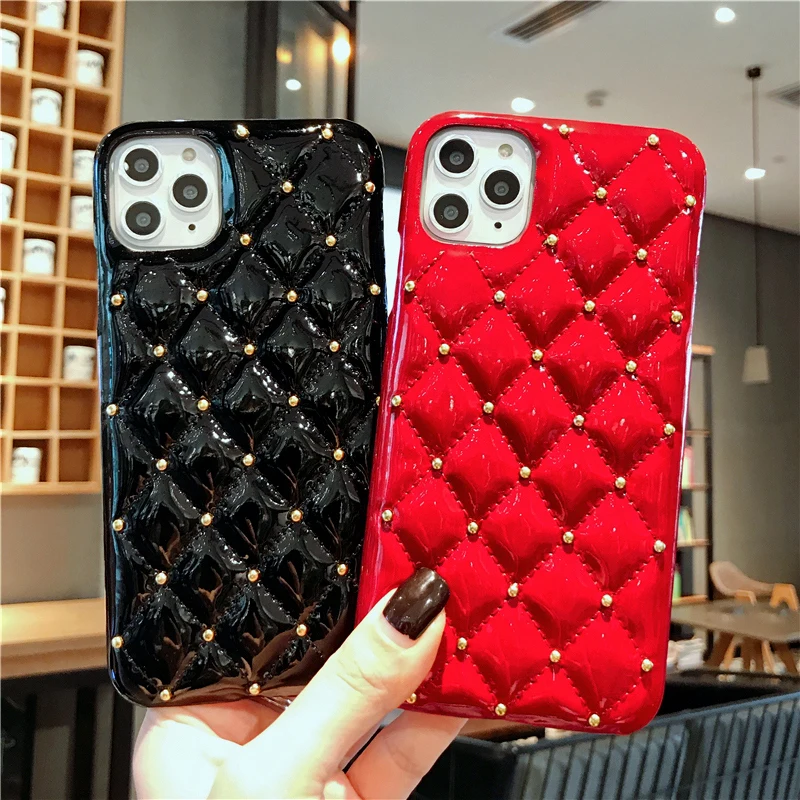 Glitter Rivets Leather Case For iPhone 12 Coques Shockproof Bumper Cover For iPhone 11 Pro Max XS X Mobile Phone Cases 12 Mini
Glitter Rivets Leather Case For iPhone 12 Coques Shockproof Bumper Cover For iPhone 11 Pro Max XS X Mobile Phone Cases 12 Mini