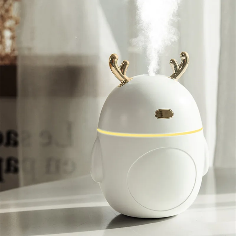 Portable 3 in 1 Deer Air Humidifier Mini Aroma Essential Oil Diffuser USB Ultrasonic Mist Maker Fogger LED Light Christmas Gifts
Portable 3 in 1 Deer Air Humidifier Mini Aroma Essential Oil Diffuser USB Ultrasonic Mist Maker Fogger LED Light Christmas Gifts