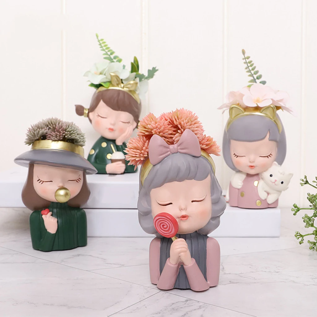 Mini Plant Potted Cute Girl Resin Succulent Flower Pot Mini Flower Pot Succulent Flower Pot Small Flower Pot Flower Pot
Mini Plant Potted Cute Girl Resin Succulent Flower Pot Mini Flower Pot Succulent Flower Pot Small Flower Pot Flower Pot
