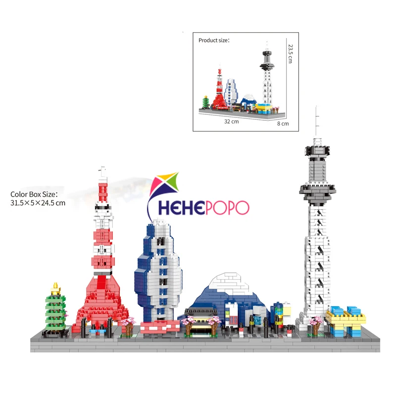 Micro Bricks Mini Blocks Architecture Sets Model Building Kits Kids Toy Creator Expert Arab Dubai City Japan Tokyo Tower Classic
Micro Bricks Mini Blocks Architecture Sets Model Building Kits Kids Toy Creator Expert Arab Dubai City Japan Tokyo Tower Classic