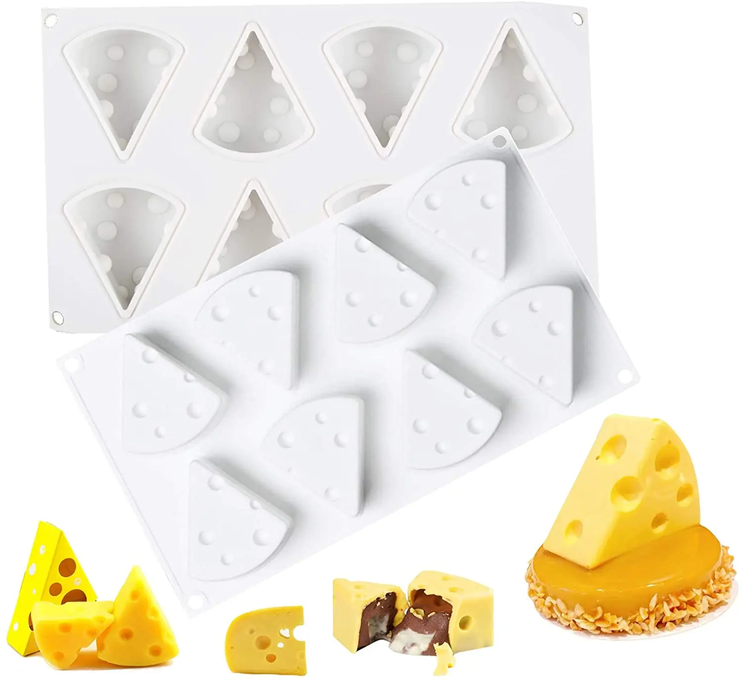 Silicone Mousse Cake Molds 3D Bakeware DIY Mould, 8 Holes Large Cheeses Chocolate Fondant Pastry Baking Decorating Tools
Silicone Mousse Cake Molds 3D Bakeware DIY Mould, 8 Holes Large Cheeses Chocolate Fondant Pastry Baking Decorating Tools