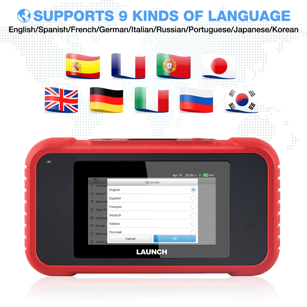 Диагностический сканер LAUNCH X431 CRP123E, obd obd2, ENG ABS SRS AT, pk CRP123
Диагностический сканер LAUNCH X431 CRP123E, obd obd2, ENG ABS SRS AT, pk CRP123