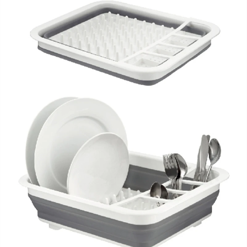 Folding Dish Drain Rack Cutlery Storage Box Portable Drying Tray Household Tableware Holder
Folding Dish Drain Rack Cutlery Storage Box Portable Drying Tray Household Tableware Holder