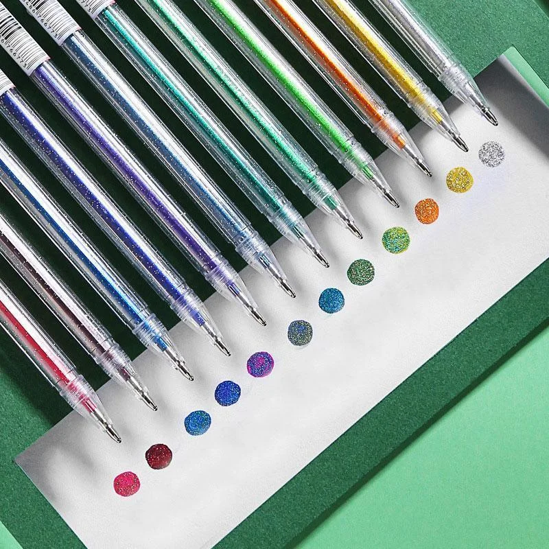 12 Colors Glitter Gel Pen Set Multicolour Ballpoint Gel Pens Refill Set Colorful Painting Drawing Pen Shell Cover Dropshipping
12 Colors Glitter Gel Pen Set Multicolour Ballpoint Gel Pens Refill Set Colorful Painting Drawing Pen Shell Cover Dropshipping