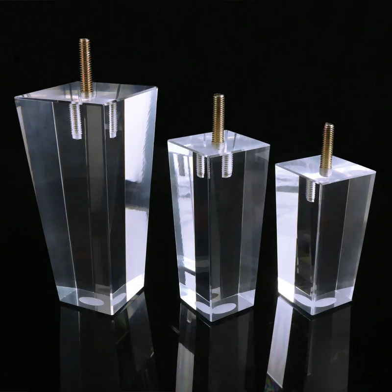 Acrylic Furniture Legs Replacement Cabinet Feet Modern Home Decor DIY Clear Set of 4,Square Style,Chrome (7.8inch)
Acrylic Furniture Legs Replacement Cabinet Feet Modern Home Decor DIY Clear Set of 4,Square Style,Chrome (7.8inch)