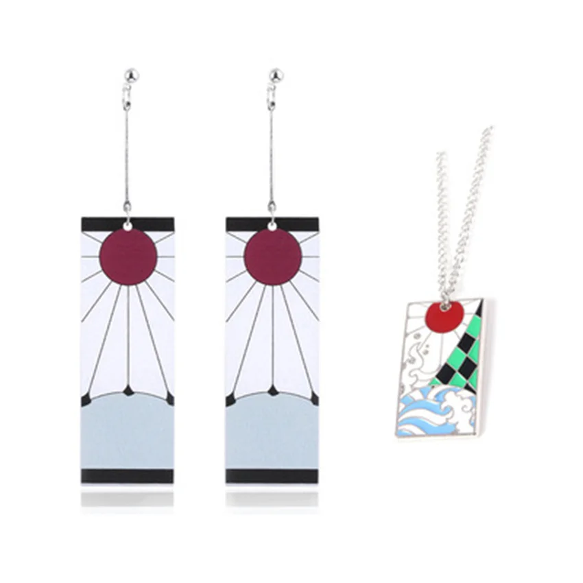 Takerlama Demon Slayer Kimetsu no Yaiba Necklace Earrings Sets Tanjirou Nezuko Zenitsu Long Pendant Necklace Cosplay Jewelry
Takerlama Demon Slayer Kimetsu no Yaiba Necklace Earrings Sets Tanjirou Nezuko Zenitsu Long Pendant Necklace Cosplay Jewelry