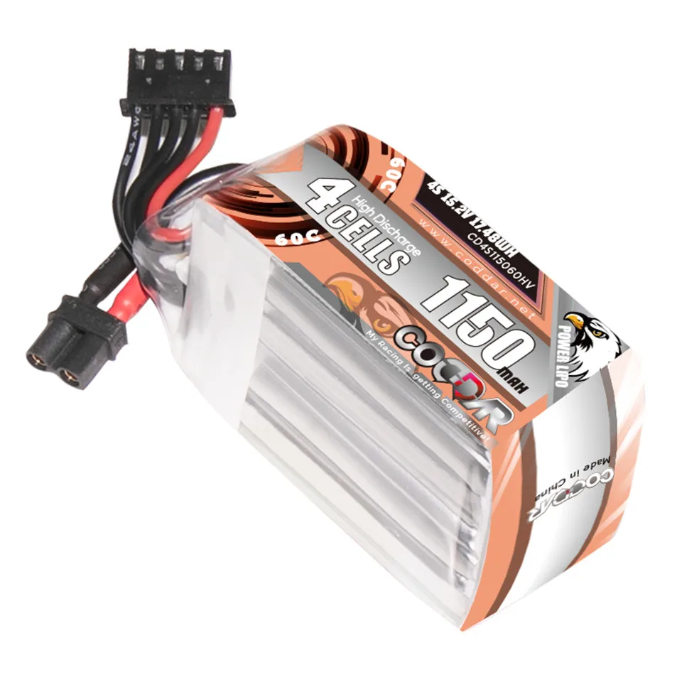 4S 1150MAH 15.2V 60C Lipo Battery XT30 Plug Connector Wire Cable For FPV RC Racing Drone Tinywhoop Frame Kit Quadcopter Parts
4S 1150MAH 15.2V 60C Lipo Battery XT30 Plug Connector Wire Cable For FPV RC Racing Drone Tinywhoop Frame Kit Quadcopter Parts