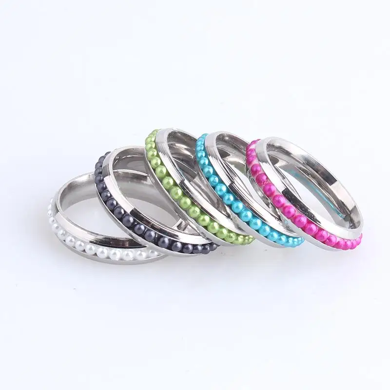 wedding rings 6mm colorful beads random color 316L Stainless Steel finger rings for men women wholesale
wedding rings 6mm colorful beads random color 316L Stainless Steel finger rings for men women wholesale