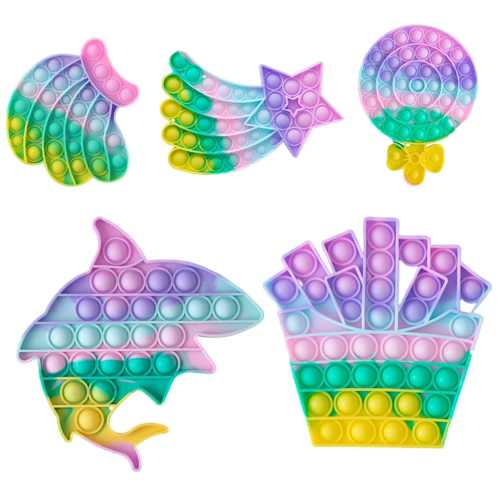 New pop it Fidget Toys Kawaii Rainbow Push Bubble Anti Stress Adults Children Sensory Toy To Relieve Autism Simple Dimple Toys 
New pop it Fidget Toys Kawaii Rainbow Push Bubble Anti Stress Adults Children Sensory Toy To Relieve Autism Simple Dimple Toys
