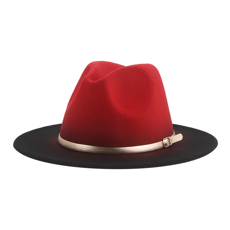 шапка женская шляпа женская шапка Шляпы для женщин Fedoras зимняя шапка для мужчин градиентные цвета красный черный широкий пояс роскошный Джа...
шапка женская шляпа женская шапка Шляпы для женщин Fedoras зимняя шапка для мужчин градиентные цвета красный черный широкий пояс роскошный Джа...