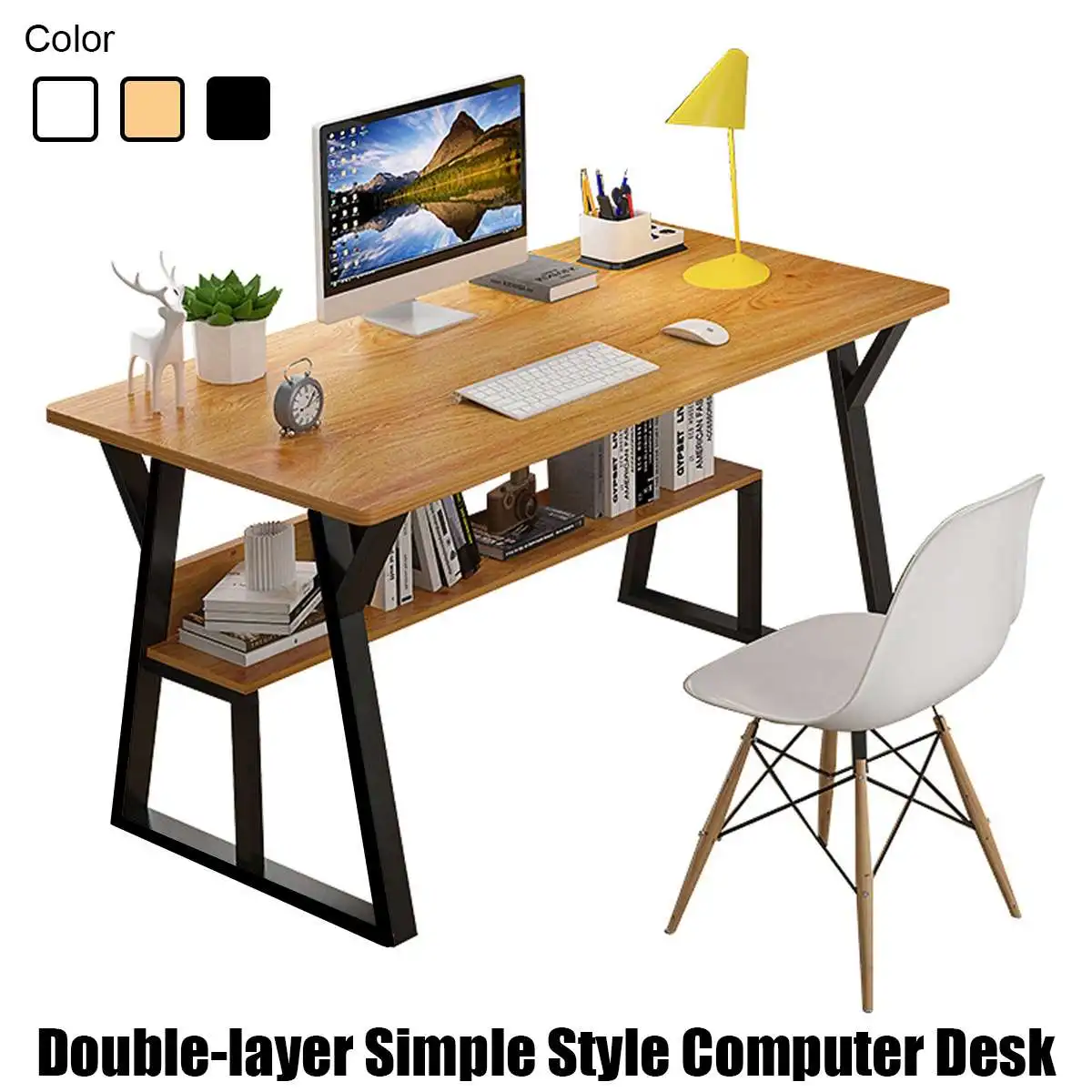 NEW MDF Wooden Computer Desk Office Desk Modern Writing Table Universal Laptop Home Office Furniture PC Workstation Study Table
NEW MDF Wooden Computer Desk Office Desk Modern Writing Table Universal Laptop Home Office Furniture PC Workstation Study Table