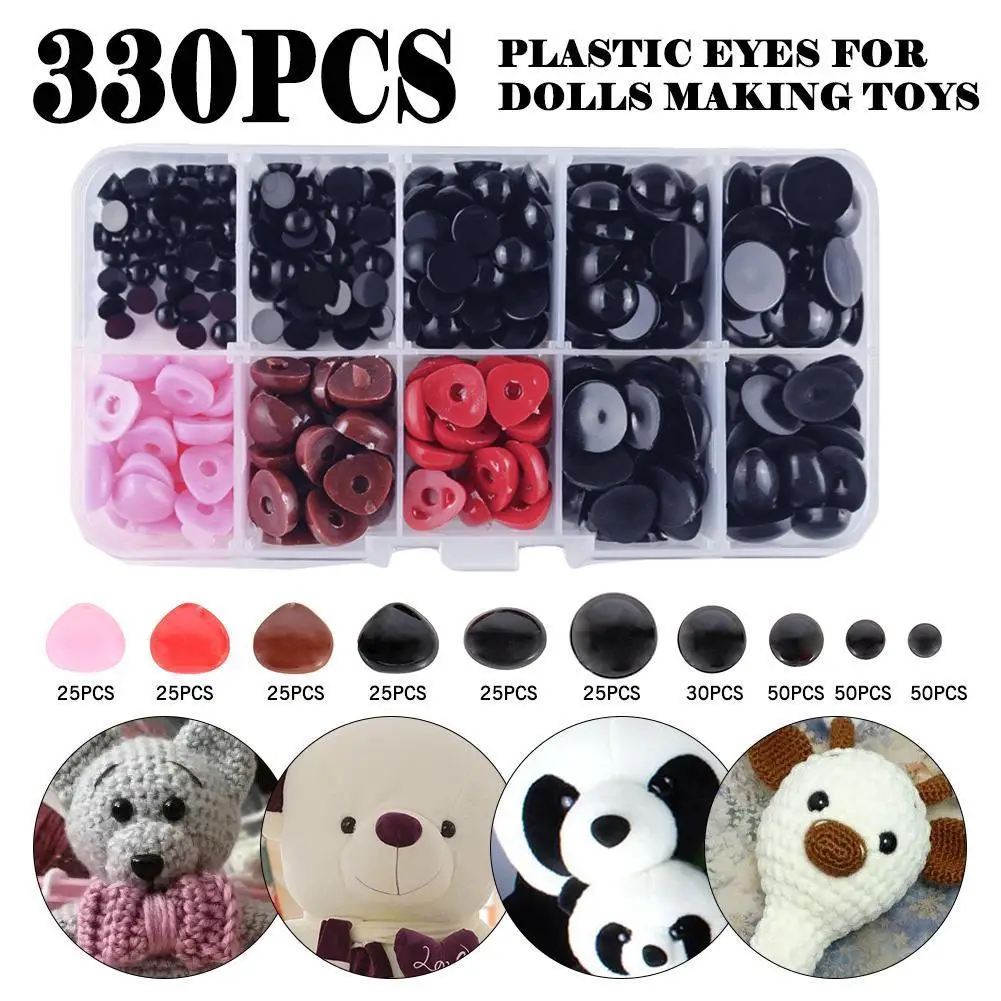 Dolls Making Accessories 205 Round Flat Eyes+125 Noses For Diy Eye Black Toy Bottom Color Dolls Noses Round Plush
Dolls Making Accessories 205 Round Flat Eyes+125 Noses For Diy Eye Black Toy Bottom Color Dolls Noses Round Plush
