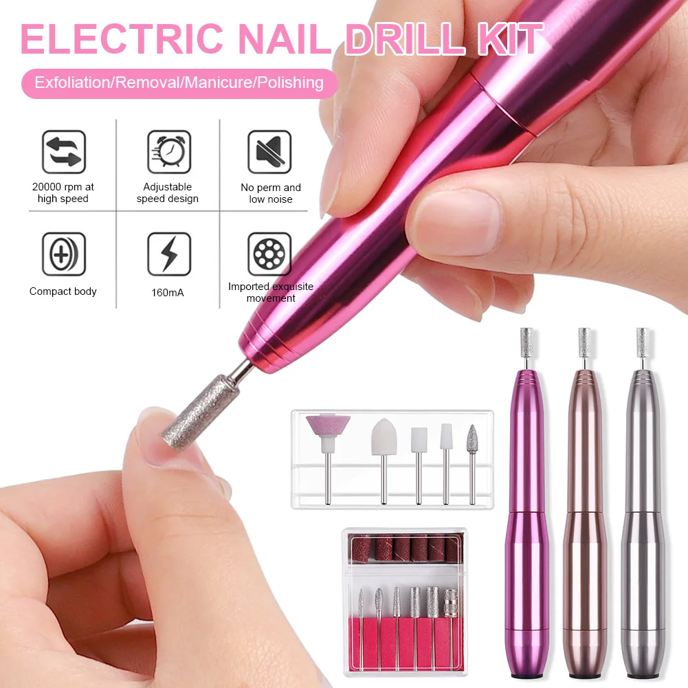Electric Nail Drill Kit Portable Nail Drill File Machine for Acrylic Gel Nails USB Rechargeable Manicure Tool
Electric Nail Drill Kit Portable Nail Drill File Machine for Acrylic Gel Nails USB Rechargeable Manicure Tool