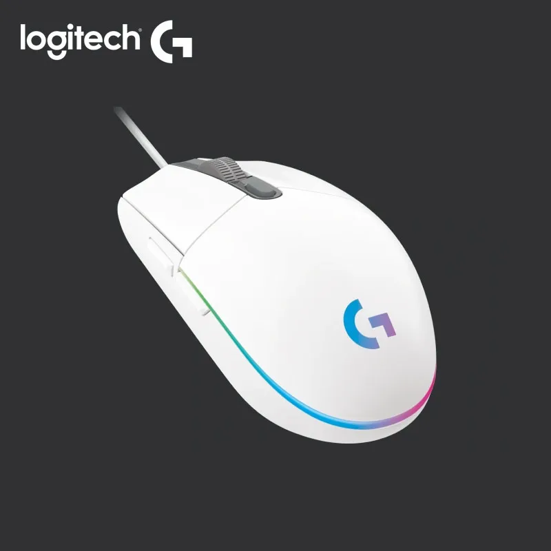 

Проводная игровая мышь Logitech G102, проводная мышь 2-го поколения с подсветкой, 2020 DPI, для ноутбуков, ПК, игр, PUBG, Overwatch, 8000