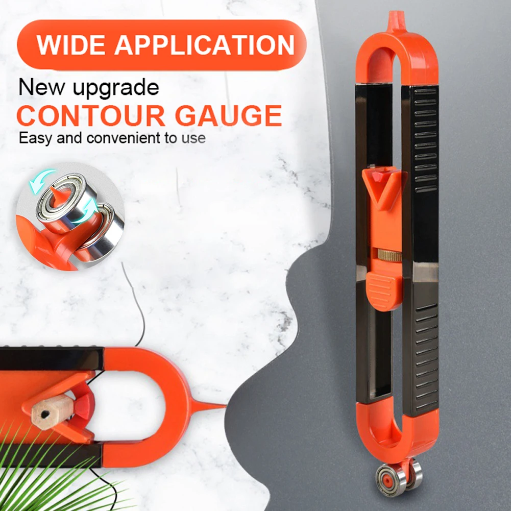 Professional Contour Gauge with Lock Dual-Sided Profile Scribing Ruler for Skirting Scribe Measuring Precise Woodworking Tool
Professional Contour Gauge with Lock Dual-Sided Profile Scribing Ruler for Skirting Scribe Measuring Precise Woodworking Tool