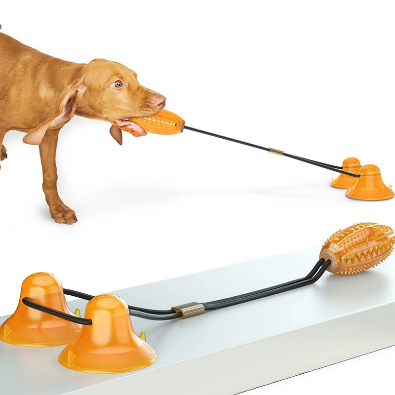Dog Molar Bite Toy Multifunction Pet Chew Toys Double Suction Cup Dog Pull Ball for Dogs Cleaning Tooth Food Dispenser
Dog Molar Bite Toy Multifunction Pet Chew Toys Double Suction Cup Dog Pull Ball for Dogs Cleaning Tooth Food Dispenser