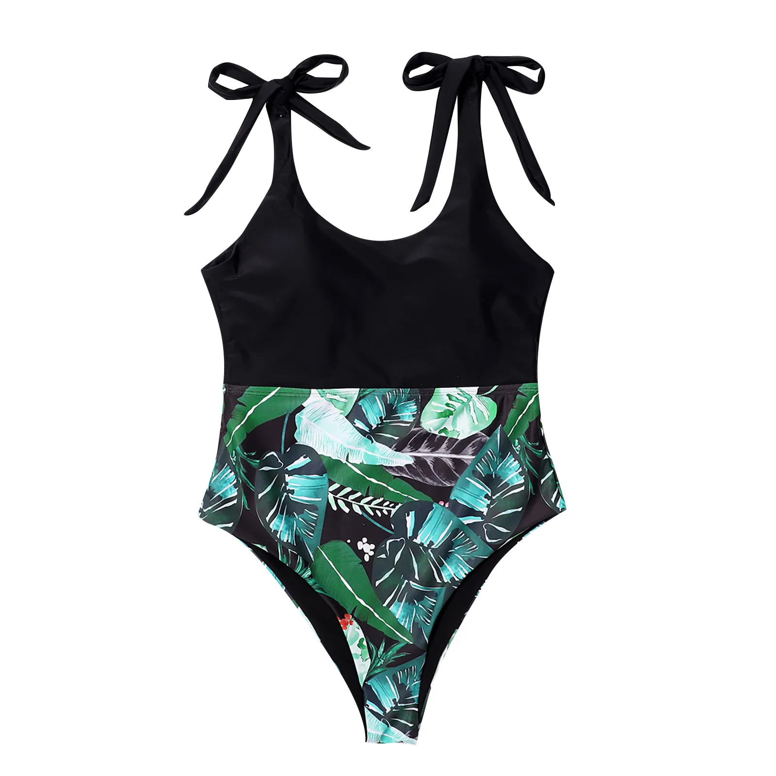 Women's New Straping Print One-piece Bikini O-neck Sexy Swimwear Sexy Bikini Pleated Bandeau Swimsuit
Women's New Straping Print One-piece Bikini O-neck Sexy Swimwear Sexy Bikini Pleated Bandeau Swimsuit