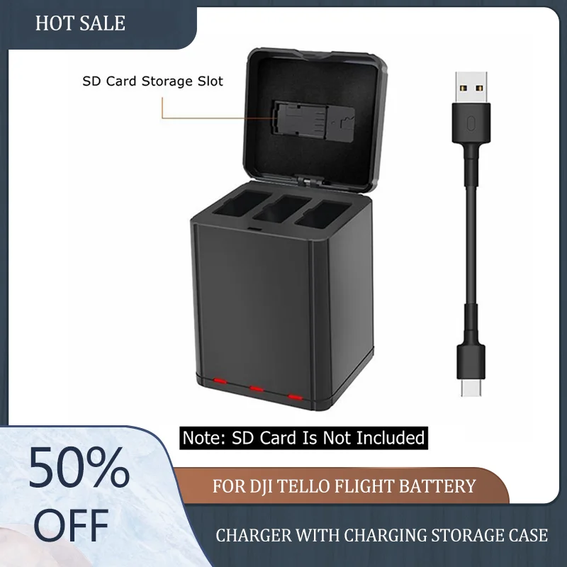 Promotion DJI Tello Battery Charger with Charging Storage Case for DJI Tello Flight Battery Professional Battery Charger Lipo
Promotion DJI Tello Battery Charger with Charging Storage Case for DJI Tello Flight Battery Professional Battery Charger Lipo