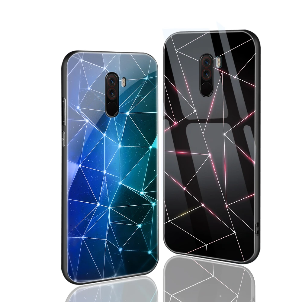 Ciciber чехол в цветную полоску для Xiaomi PocoPhone F1 MI 9 9T 8 A2 6X MIX 2 2S чехлы со стеклом