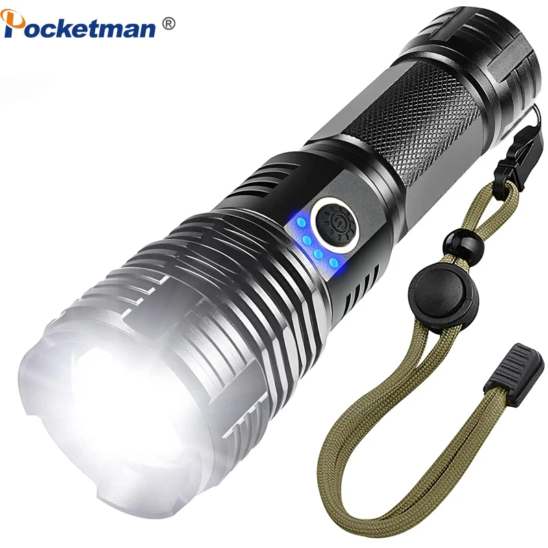 Super Brightl XHP70.2 LED Flashlight XHP50 Rechargeable USB Zoomable Torch linterna XHP70 Lamp Flash Light for Outdoor Camping
Super Brightl XHP70.2 LED Flashlight XHP50 Rechargeable USB Zoomable Torch linterna XHP70 Lamp Flash Light for Outdoor Camping