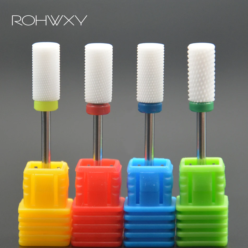 ROHWXY керамические фрезы для маникюра аксессуары аппаратного роторный
