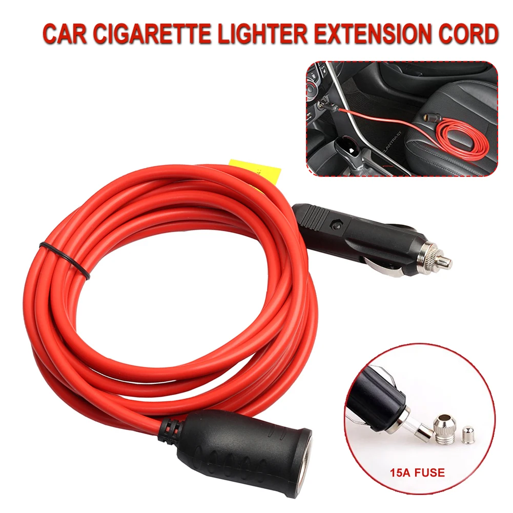 12V 24V 10A Car Cigarette Lighter Extension Cord 3.6M Socket Styling Charger Cable Female Socket Plug Car Accessories 12FT
12V 24V 10A Car Cigarette Lighter Extension Cord 3.6M Socket Styling Charger Cable Female Socket Plug Car Accessories 12FT